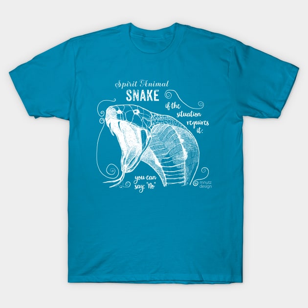 Spirit animal - Snake white T-Shirt by mnutz